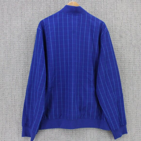 Target x Houston White Bomber Jacket Mens XL Blue Plaid Full Zip Casual Lined - Picture 7 of 10